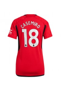 Fotbalové Dres Manchester United Casemiro #18 Dámské Domácí Oblečení 2023-24 Krátký Rukáv